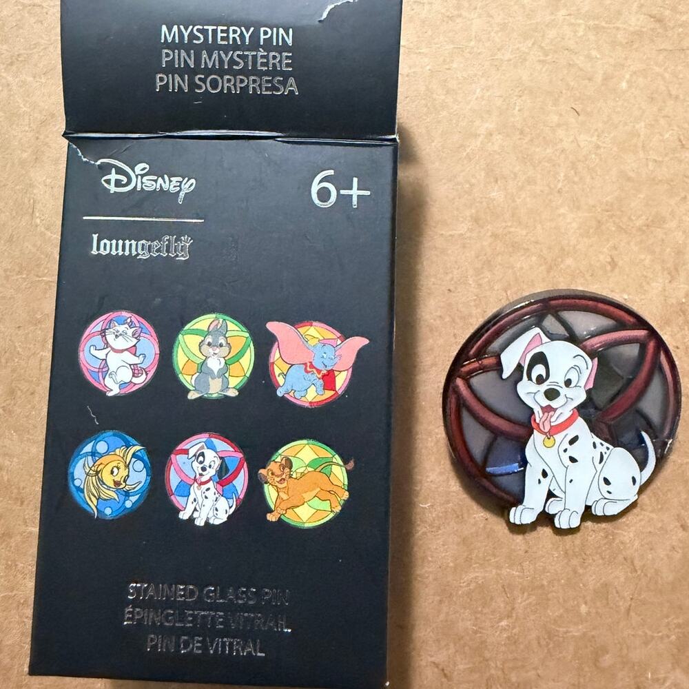 Loungefly Disney Stained Glass Dalmations box Pin